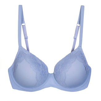 Бюстгальтер с формованной чашкой «Элеганс», цвет пудровый голубой
