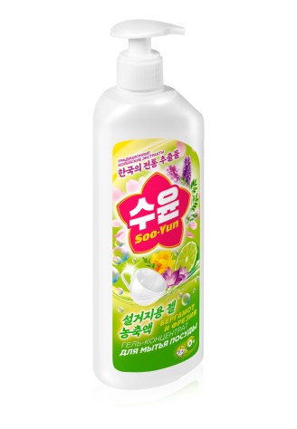 Гель-концентрат для мытья посуды «Бергамот и фрезия» Soo-Yun