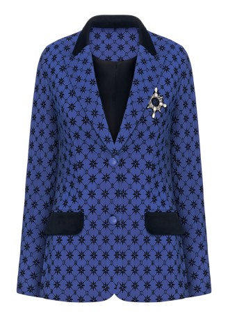 Жакет, цвет ярко-синий