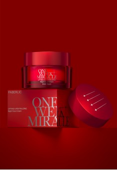 Ночной крем для лица «Лифтинг и восстановление» One Week Miracle