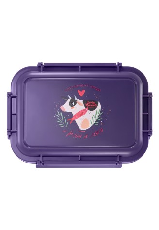Ланчбокс «Тёплые моменты», цвет фиолетовый