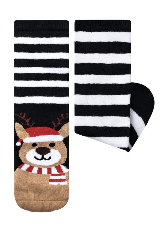 Детские хлопковые носки с принтом, цвет синий