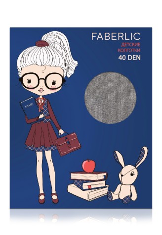 Колготки детские SD405, плотность 40 den, цвет серый