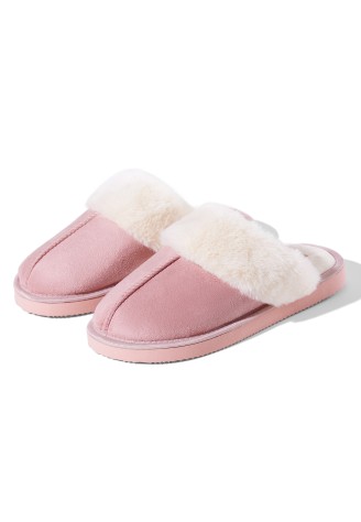 Женские тапочки, цвет дымчато-розовый