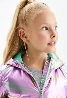Утепленная куртка с голографическим эффектом для девочки, мультицвет от Фаберлик, фото 2