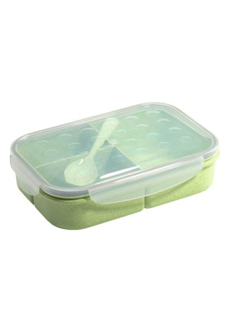 Контейнер с тремя отделениями и ложкой