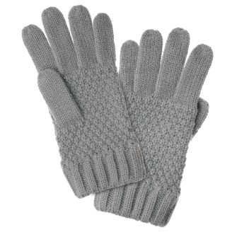 Перчатки для девочек серые