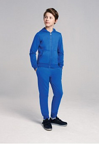 Трикотажные брюки для мальчика, цвет ярко-синий