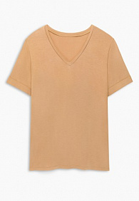 Женская футболка, цвет песочный