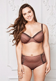 Трусы с завышенной талией «Орли», цвет какао