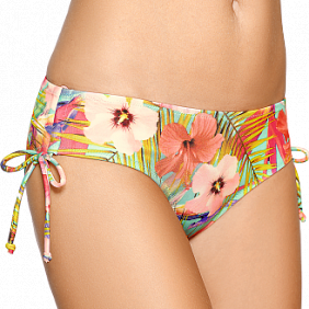 Плавки с завязками, цвет бирюзовый с принтом