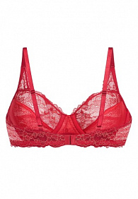 Бюстгальтер на косточках «Ивэт» красный