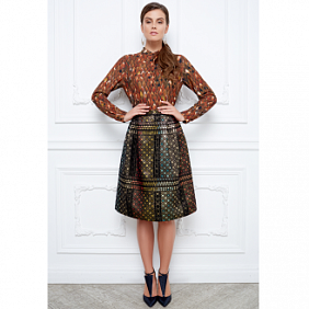 Юбка для женщины, цвет золотой