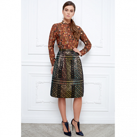 Юбка для женщины, цвет золотой