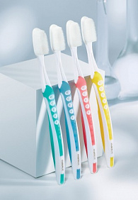 Силиконовая зубная щетка, зеленая