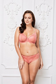 Бюстгальтер балконет «Дантель» розовый
