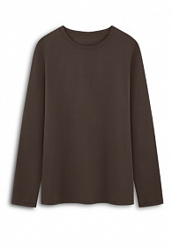 Женская футболка-лонгслив, цвет шоколадный