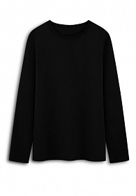 Женская футболка-лонгслив, цвет черный