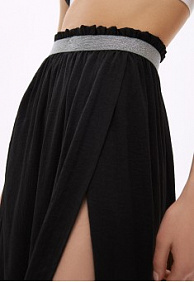 Юбка с запахом, цвет чёрный