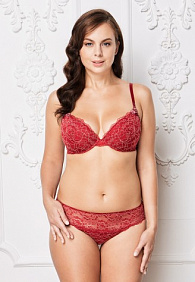 Бюстгальтер пуш-ап «Ивэт» красный