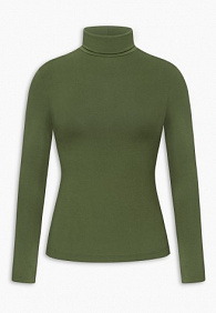 Женская водолазка, цвет хаки