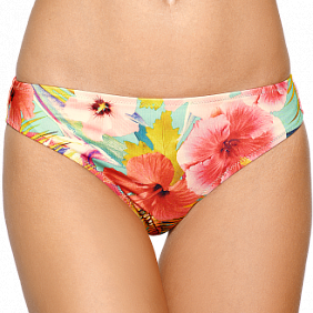 Плавки, цвет бирюзовый с принтом