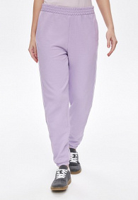 Брюки джогеры из пике, цвет лиловый