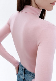 Водолазка, цвет розовый