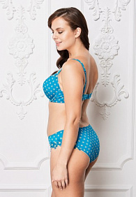 Бюстгальтер пуш-ап «Бланш» синий