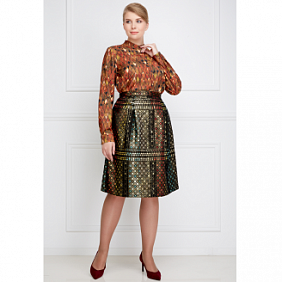 Юбка для женщины, цвет золотой