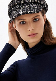 Кепи, цвет чёрно-белый