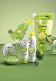 Жидкое мыло для рук «Лаймовый сорбет» Beauty Cafe