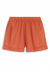 Шорты, цвет терракотовый