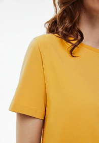 Женская футболка, цвет горчичный