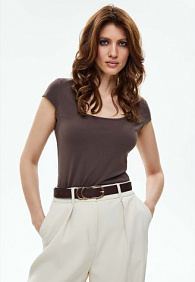Топ, цвет шоколадный