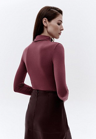 Водолазка, цвет брусничный