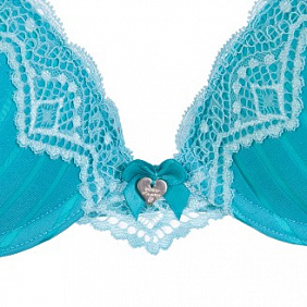 Бюстгальтер пуш-ап «Атлантика», цвет морской волны