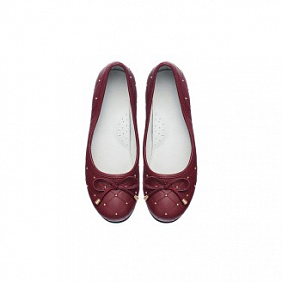 Балетки Elegance для девочек, бордовые