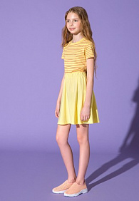 Юбка для девочки, цвет светло-желтый