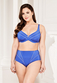 Бюстгальтер на косточках «Дива», цвет синий