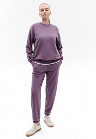 Свитшот из футера, цвет дымчато-пурпурный