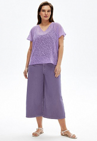 Кюлоты, цвет лавандовый