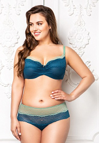 Бюстгальтер на косточках «Дантель» изумрудный