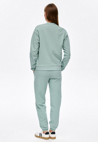 Брюки джогеры из пике, цвет фисташковый