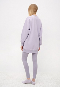 Легинсы, цвет лавандовый меланж