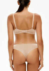 Бесшовные трусы танга, цвет бежевый