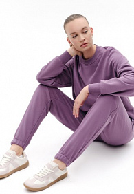Свитшот из футера, цвет дымчато-пурпурный