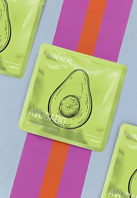 Тканевая питательная маска для лица с авокадо «Комфорт»