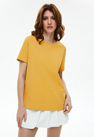 Женская футболка, цвет горчичный