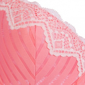 Бюстгальтер на косточках «Атлантика», цвет коралловый